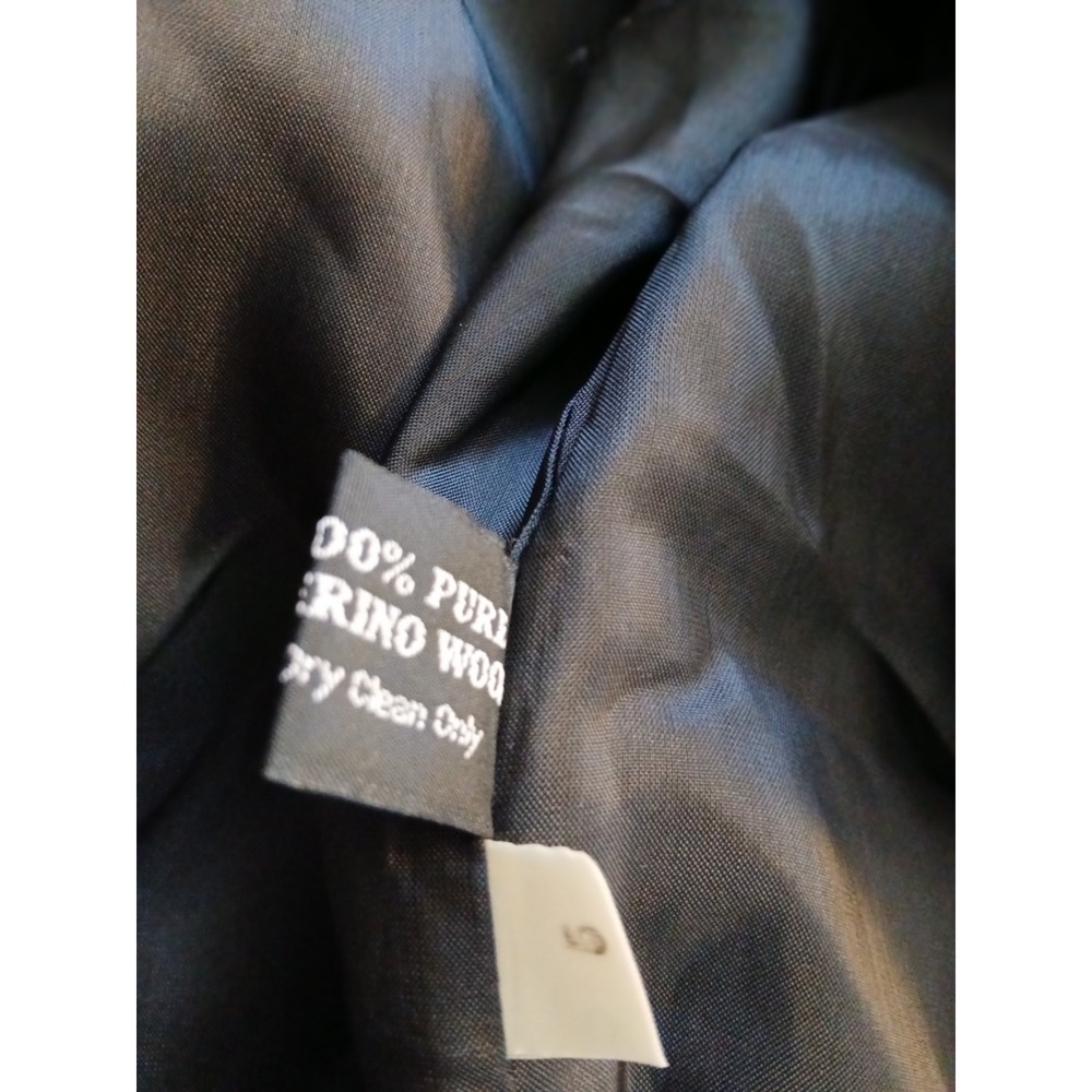 Collectible Gold by Giorgio Sant Angelo Plaid Double Breasted Wool Blazer size 6 - Picture 6 of 7